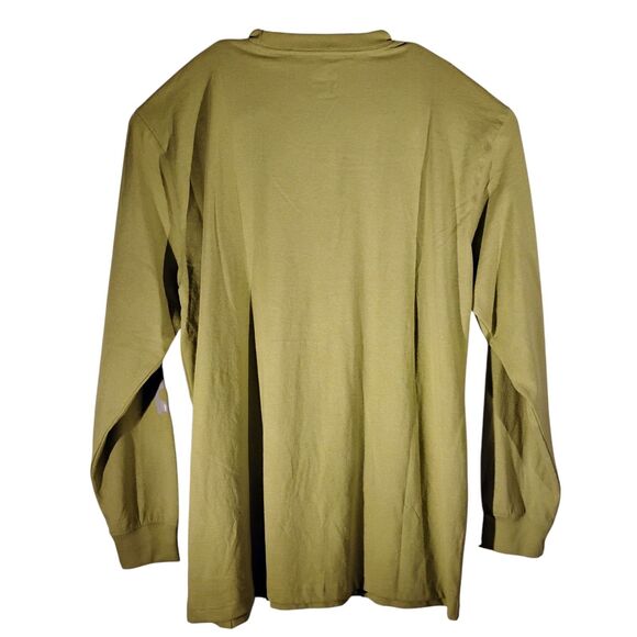 Dickies tshirt mens XLT XL XLarge TALL green graphic tee long sleeve work - Picture 2 of 11